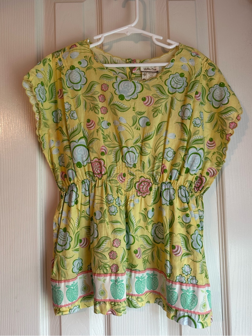 Girls Matilda Jane Hello Lovely Elegant Blossoms Floral Pear Top Size 10